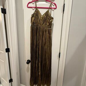 Gold shimmer jumper size S